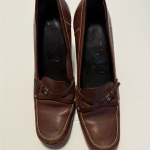 Prada vintage brown leather 36 1/2